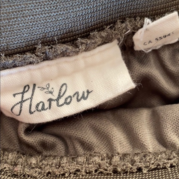 Olive Green Pleated Skirt - Picture 2 of 2